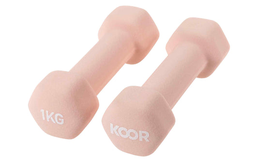 KOOR Kurzhantel-Set 1 kg, Caramel