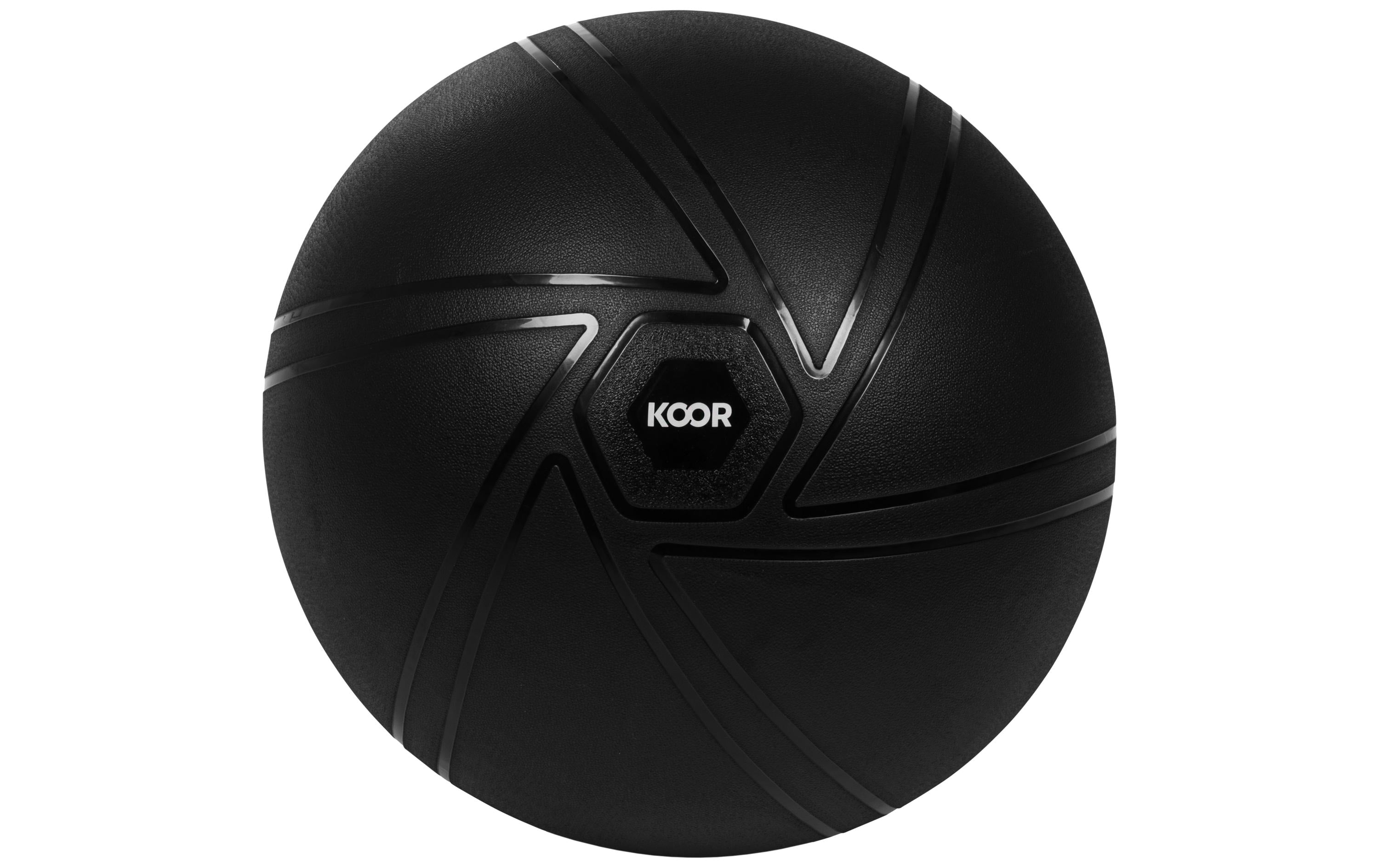 KOOR Gymnastikball 75 cm, Schwarz