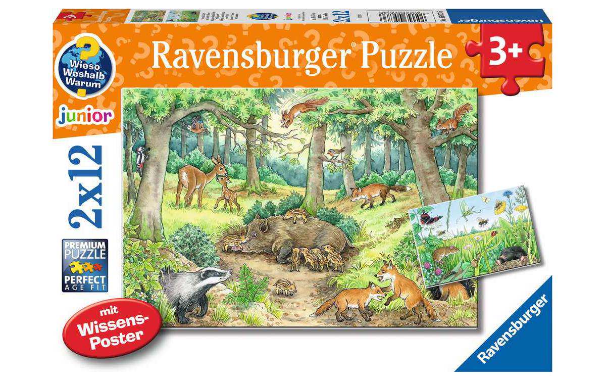 Ravensburger WWW Tiere im Wald und auf der Wiese