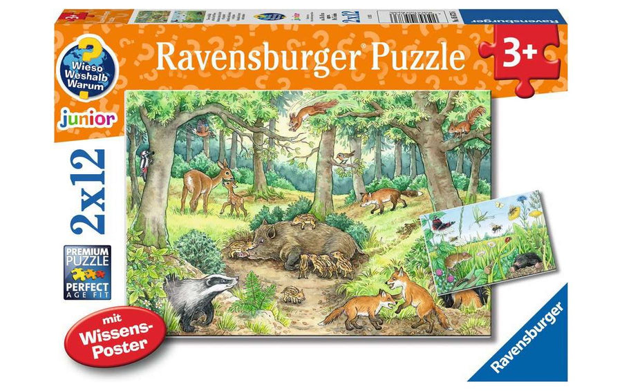 Ravensburger WWW Tiere im Wald und auf der Wiese