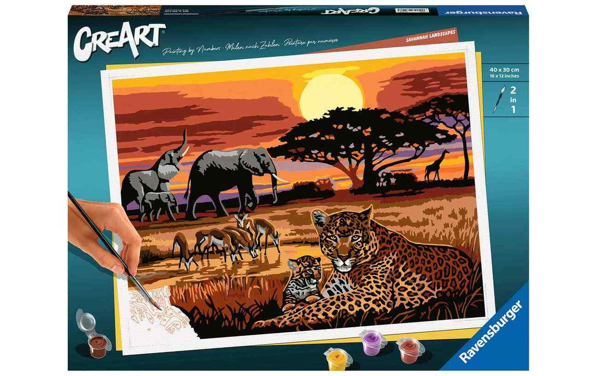 Ravensburger Malen nach Zahlen CreArt: Savannah Landscapes