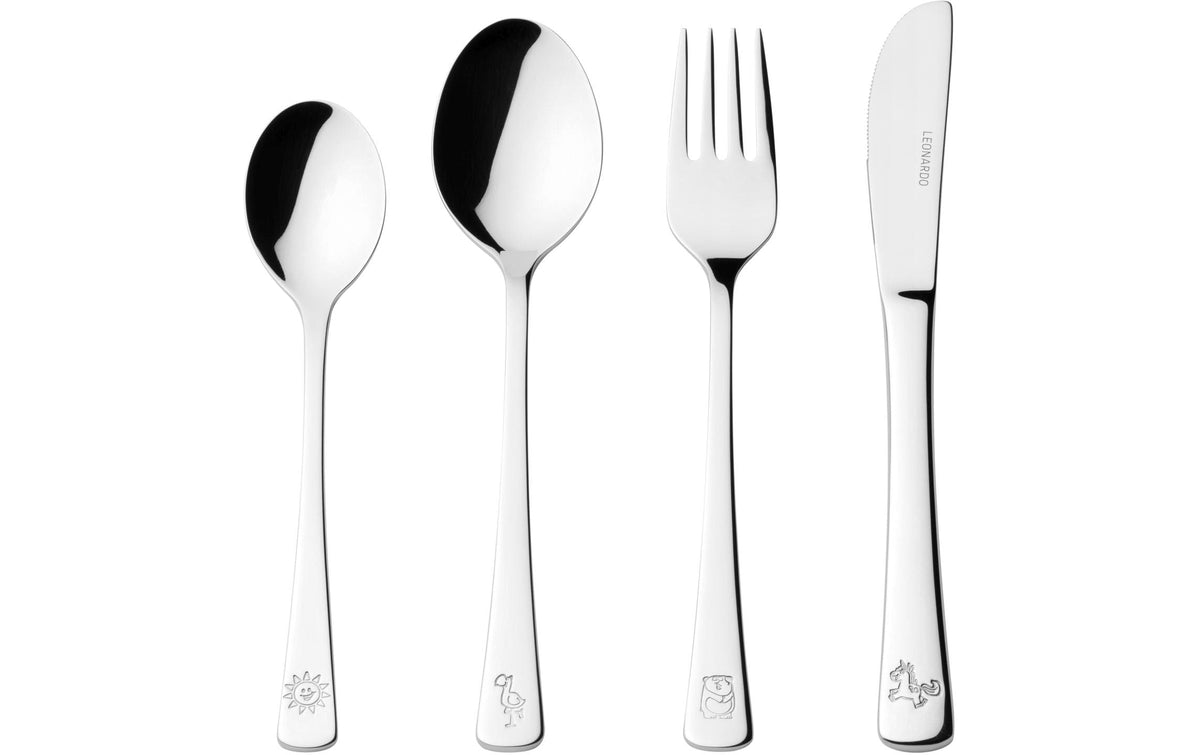 LEONARDO Kinderbesteckset Bambini 4-teilig