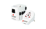 SKROSS Weltreiseadapter mit Universalsteckdose, Ländersteckern und USB-Anschlüssen