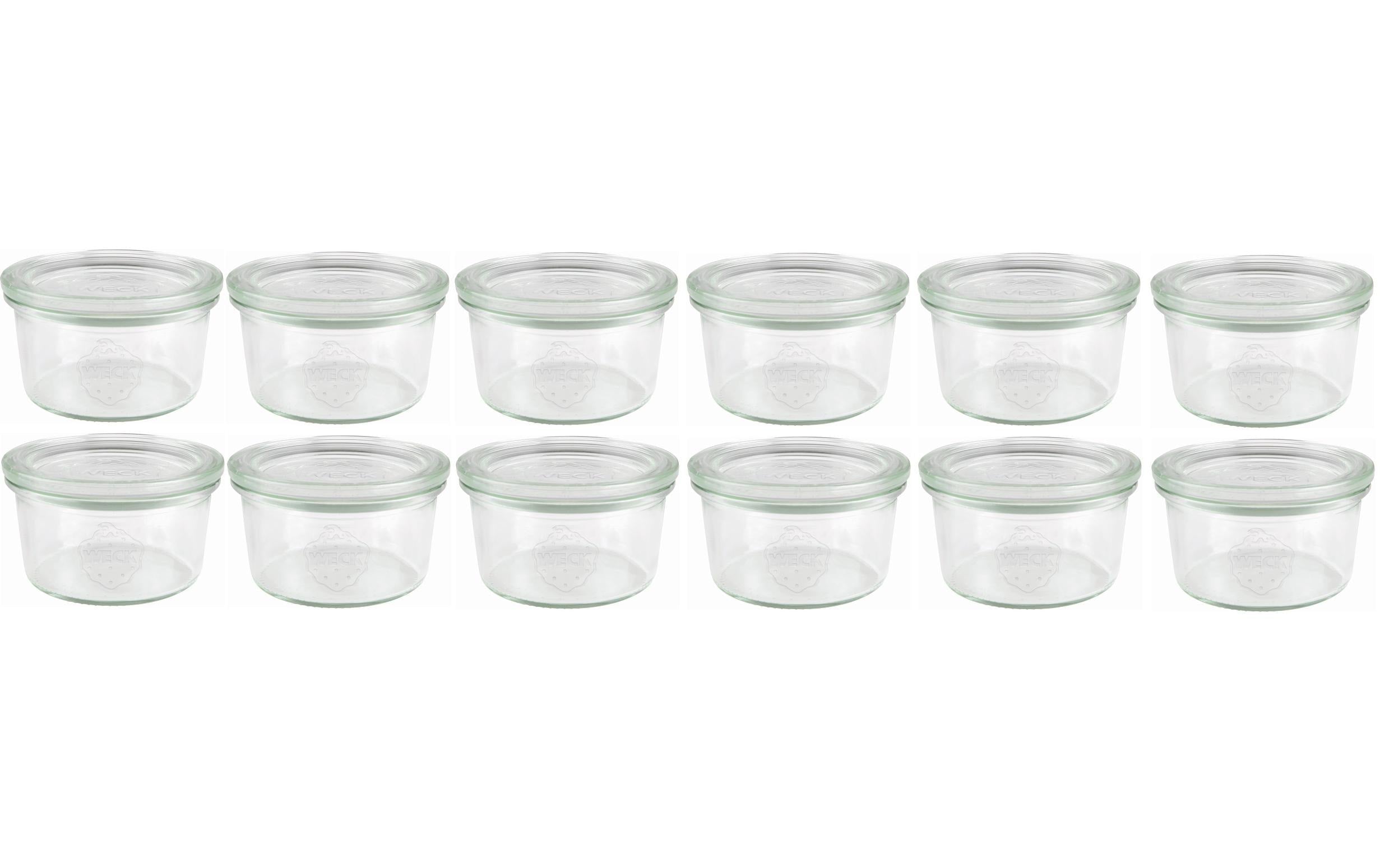 Weck, Einmachglas 165 ml, 12 Stück mit Deckel
