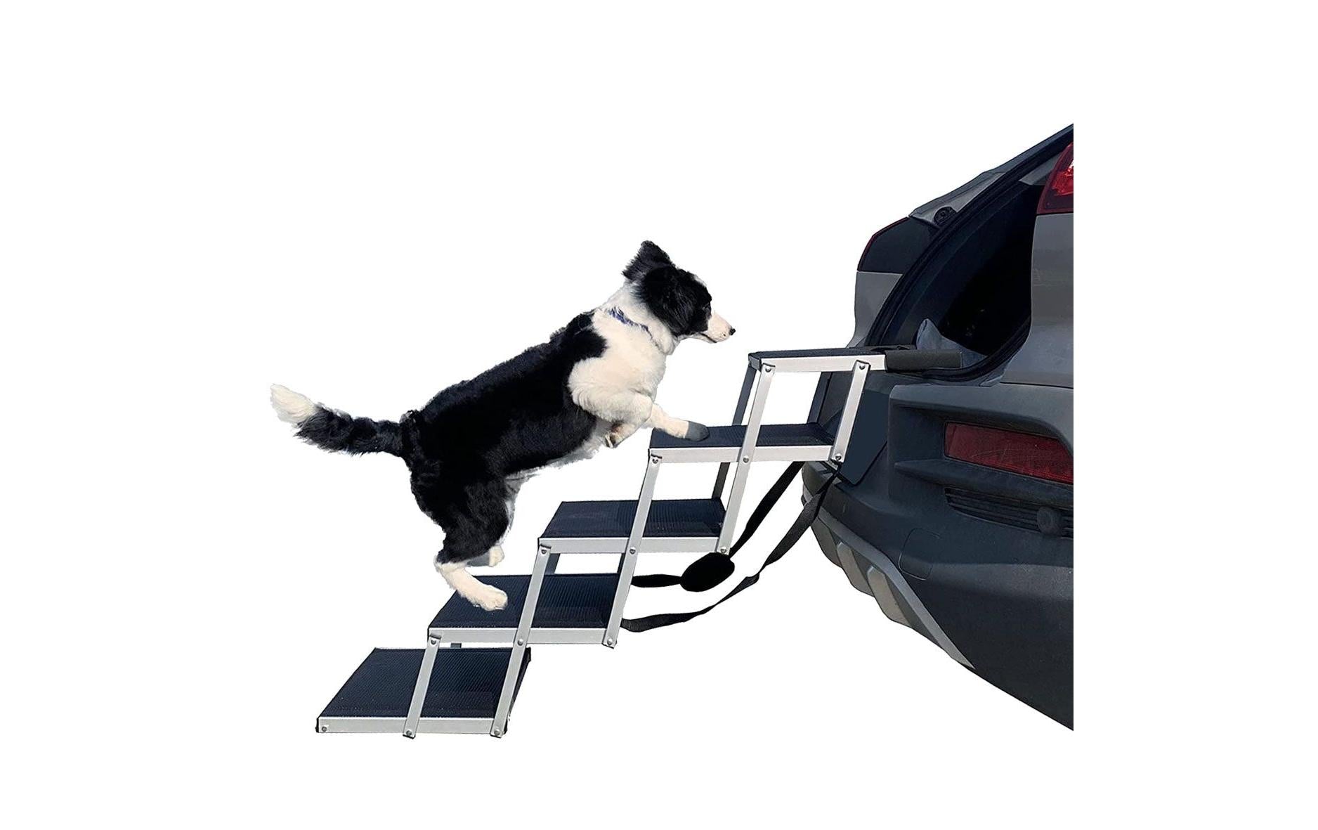 Swisspet Hundetreppe Aluminium 5 Stufen für Hunde bis 80 kg Sport & Freizeit > Freizeit > Zubehör SwissPet