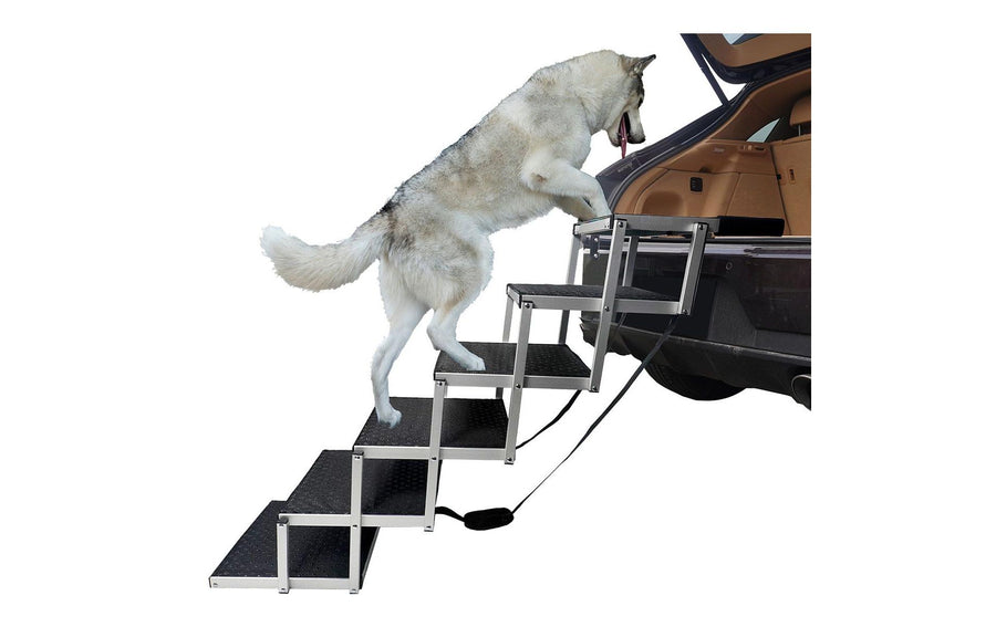 SwissPet Hundetreppe Aluminium 6 Stufen Silber Sport & Freizeit > Freizeit > Zubehör SwissPet