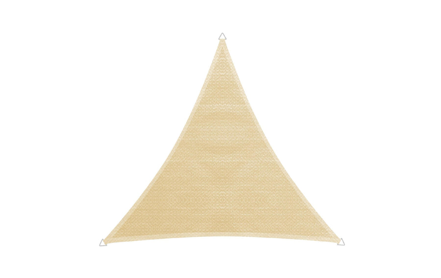 Sonnensegel Dreieck 5m champagner 90% UV-Schutz Garteneinrichtung Windhager