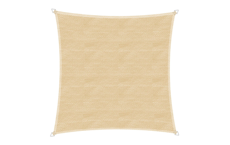 Sonnensegel Champagner UV-Schutz 90% 4x4m quadratisch Garteneinrichtung Windhager