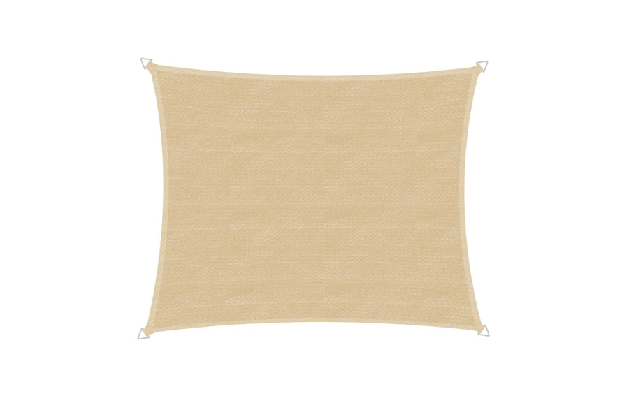 Champagn Sonnensegel rechteck 3x4m 90% UV-Schutz Garteneinrichtung Windhager