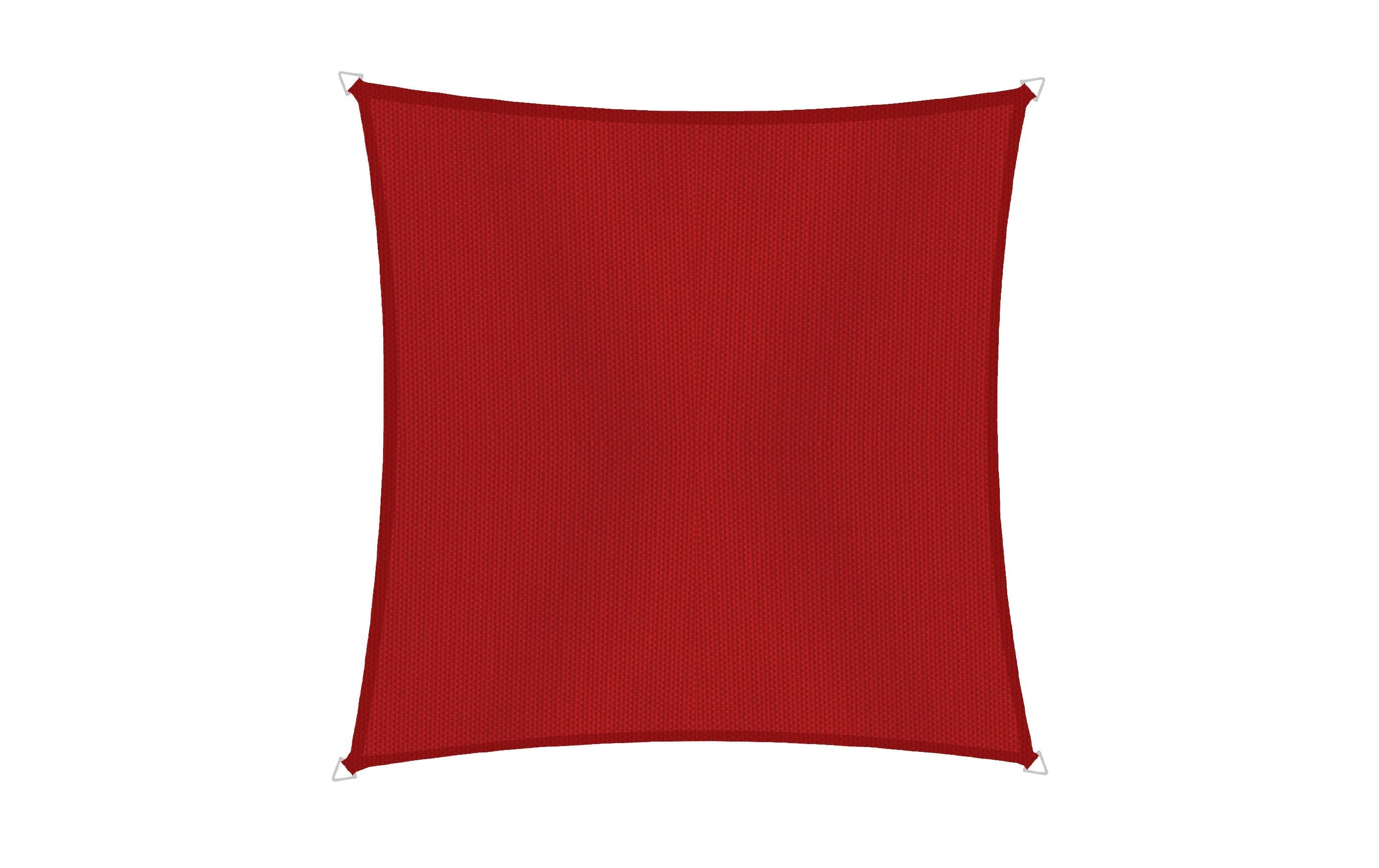 Sonnensegel Dreieck rot UV-Schutz 50+ 5m Garteneinrichtung Windhager