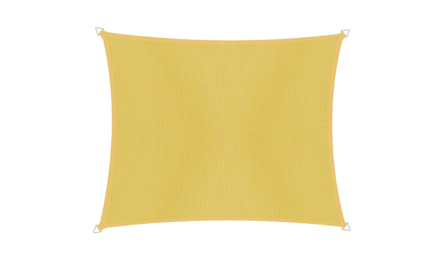 Sonnensegel Rechteck 3x4m gelb UV-Schutz 50+ für Garten Garteneinrichtung Windhager