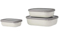 Multischüssel-Set Cirqula rechteckig Set 3-teilig, Farbe nordic white