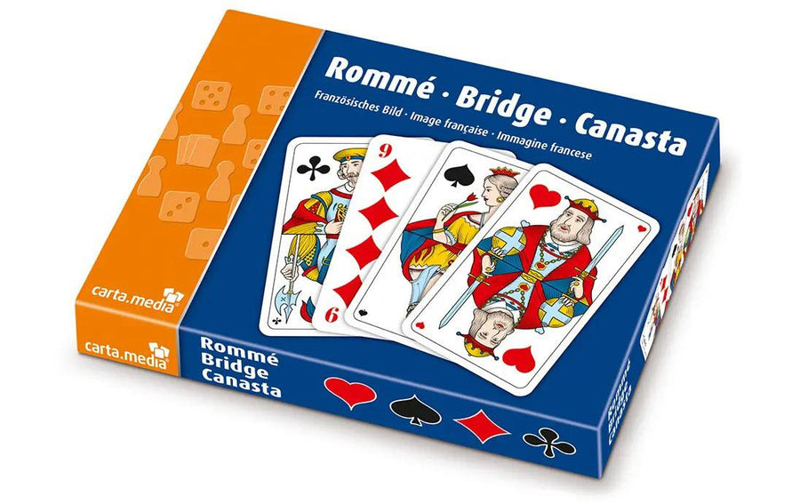 Carta.Media Familienspiel Rommé – Bridge – Canasta