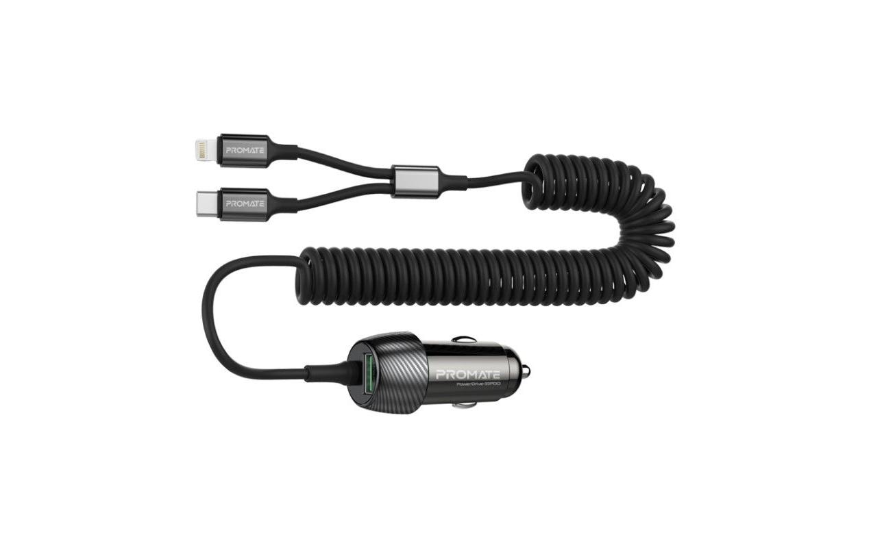 Promate Autoladegerät PowerDrive-33PDCI QC3.0, Car Charger