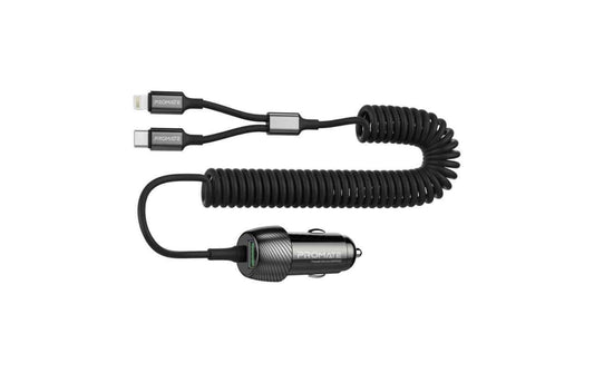 Promate Autoladegerät PowerDrive-33PDCI QC3.0, Car Charger