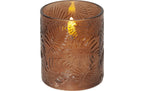 LED Pillar Kerze Flamme Leaf, Batteriebetrieben, Timer