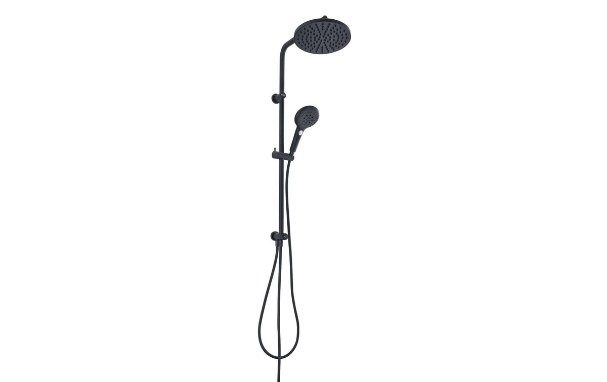 diaqua® Duschsystem Wakuda Push, Schwarz matt