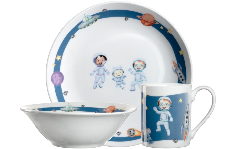 LEONARDO Kindergeschirrset Avventura 3-teilig, Weltall