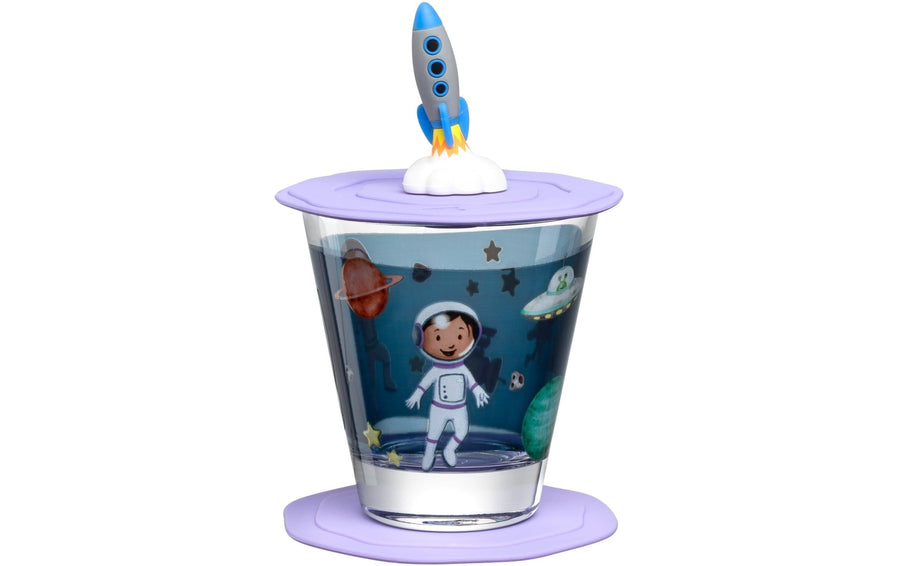LEONARDO Kindertrinkglas Avventura 215 ml, 3-teilig, Weltall