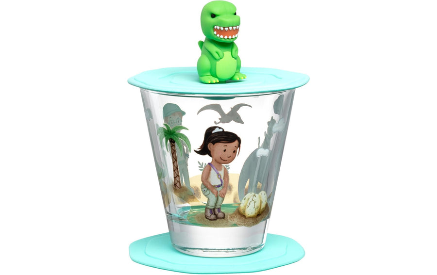 LEONARDO Kindertrinkglas Avventura 215 ml, 3-teilig, Dinosaurier