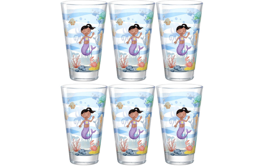 LEONARDO Kindertrinkglas Avventura 300 ml, 6 Stück, Meer