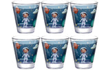 LEONARDO Kindertrinkglas Avventura 215 ml, 6 Stück, Weltall