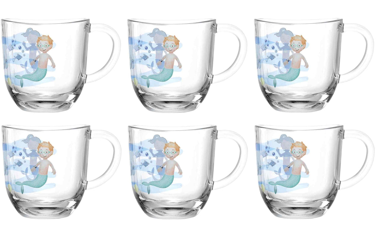 LEONARDO Kindertasse Avvenutura 280 ml, 6 Stück, Meer