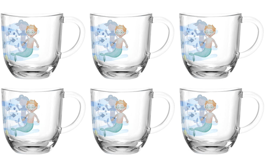 LEONARDO Kindertasse Avvenutura 280 ml, 6 Stück, Meer