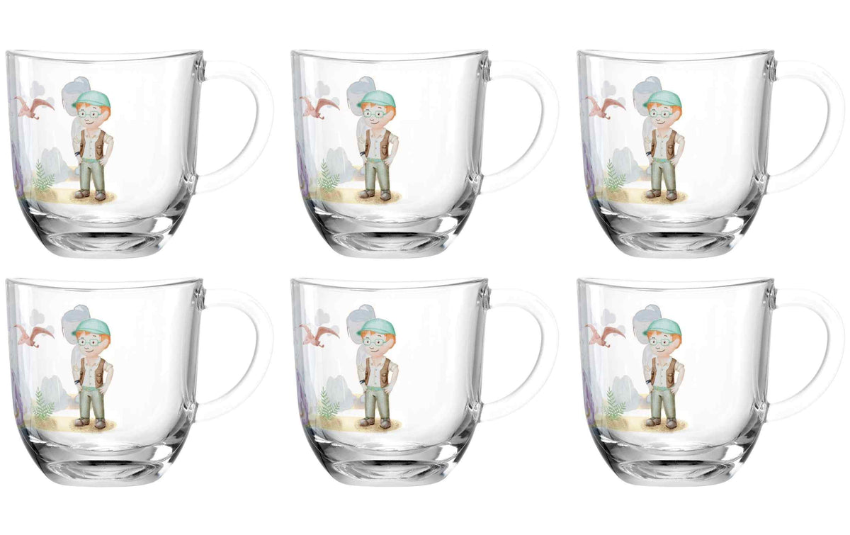LEONARDO Kindertasse Avvenutura 280 ml, 6 Stück, Dinosaurier