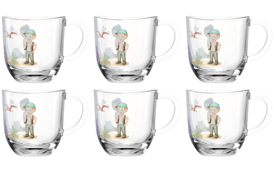 LEONARDO Kindertasse Avvenutura 280 ml, 6 Stück, Dinosaurier