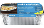 Alustar Grillschale mit Deckel 25 x 13 x 7 cm, 5 Stück
