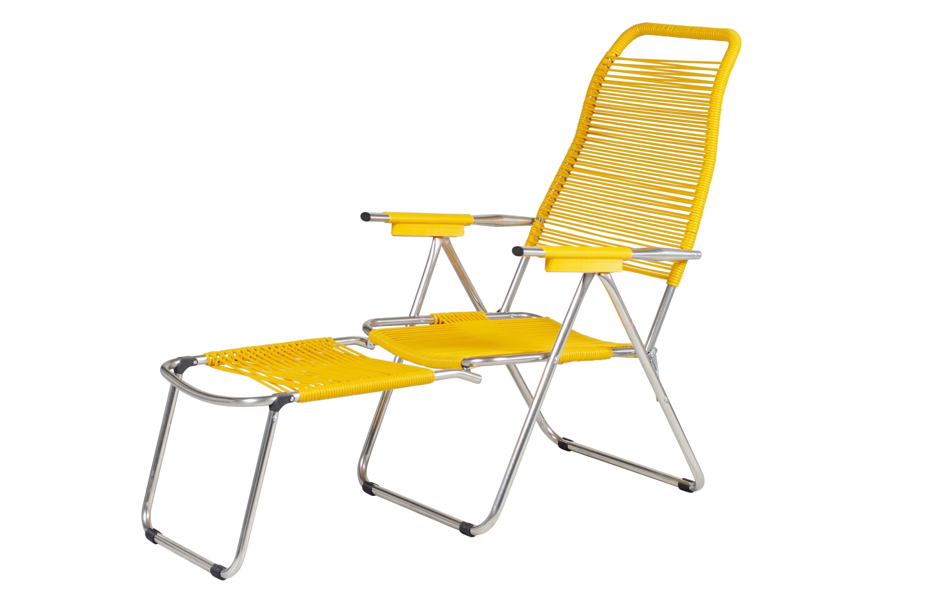 FIAM Liegestuhl Aluminium Gelb Spaghetti 081 60cm Garteneinrichtung FIAM
