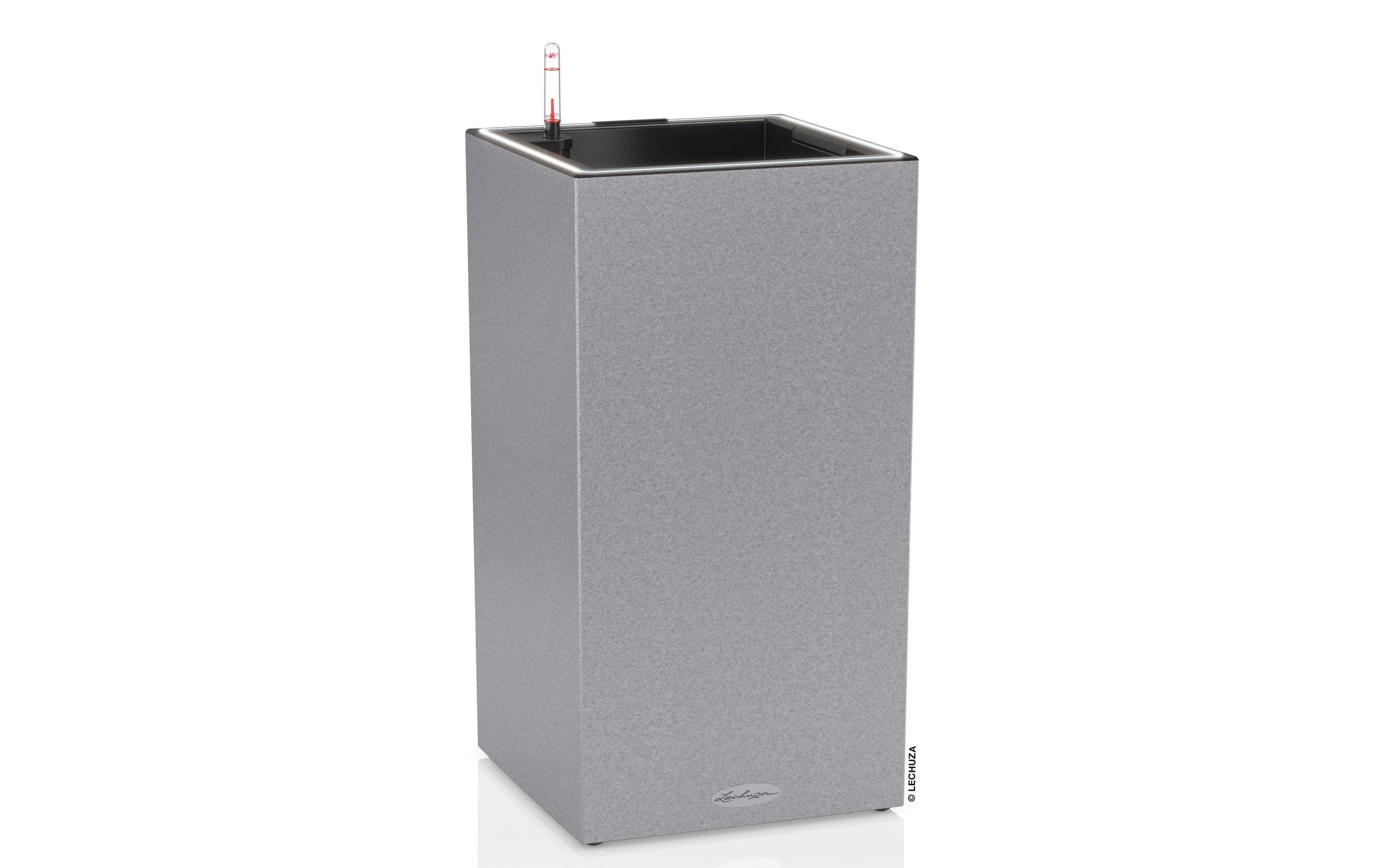 Lechuza Canto Stone Blumentopf mit LED in Stein Grau 30 High Garten & Outdoor > Pflanzen > Pflanzengefäße Lechuza