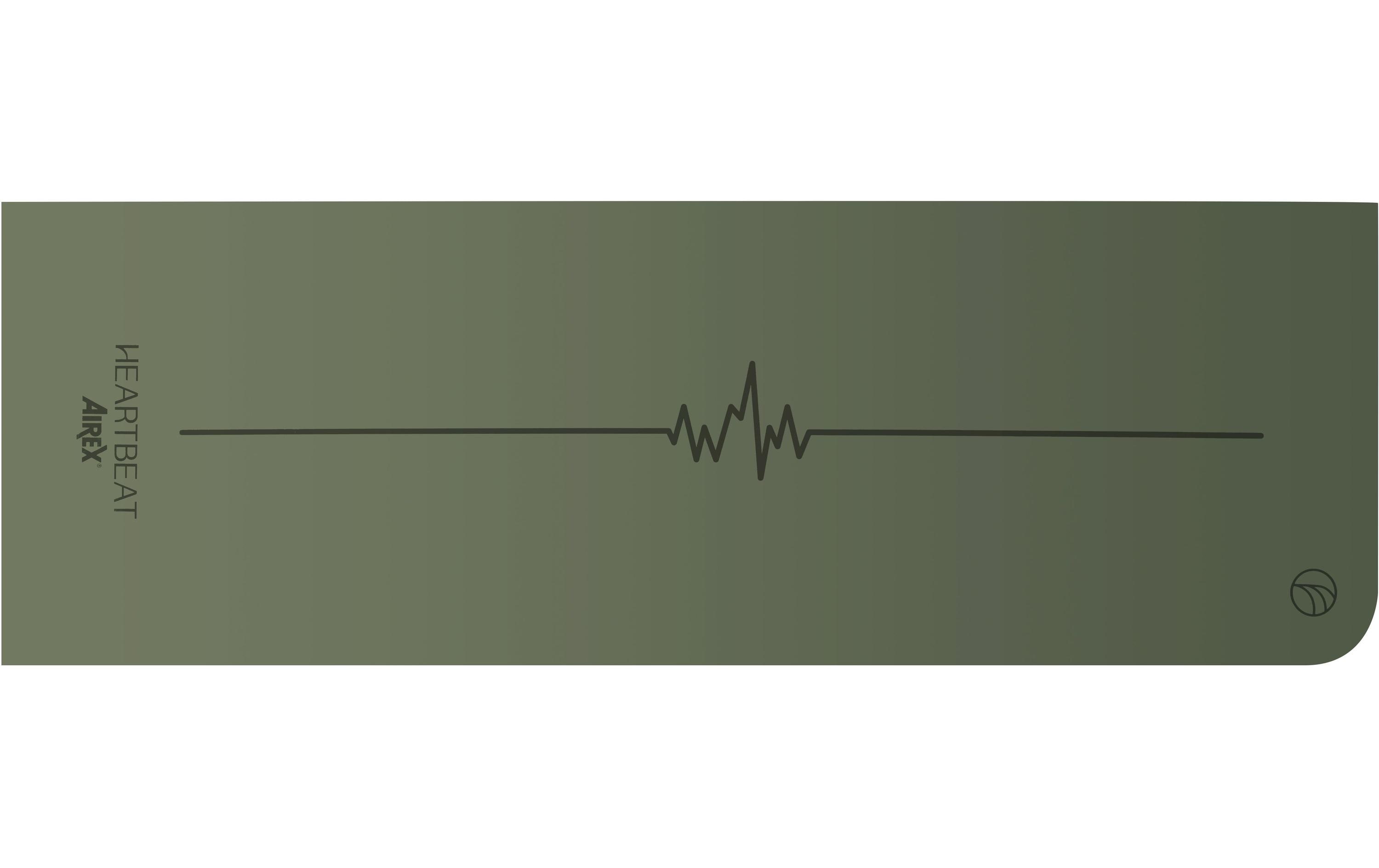 Airex Yogamatte Heartbeat, Olivgrün