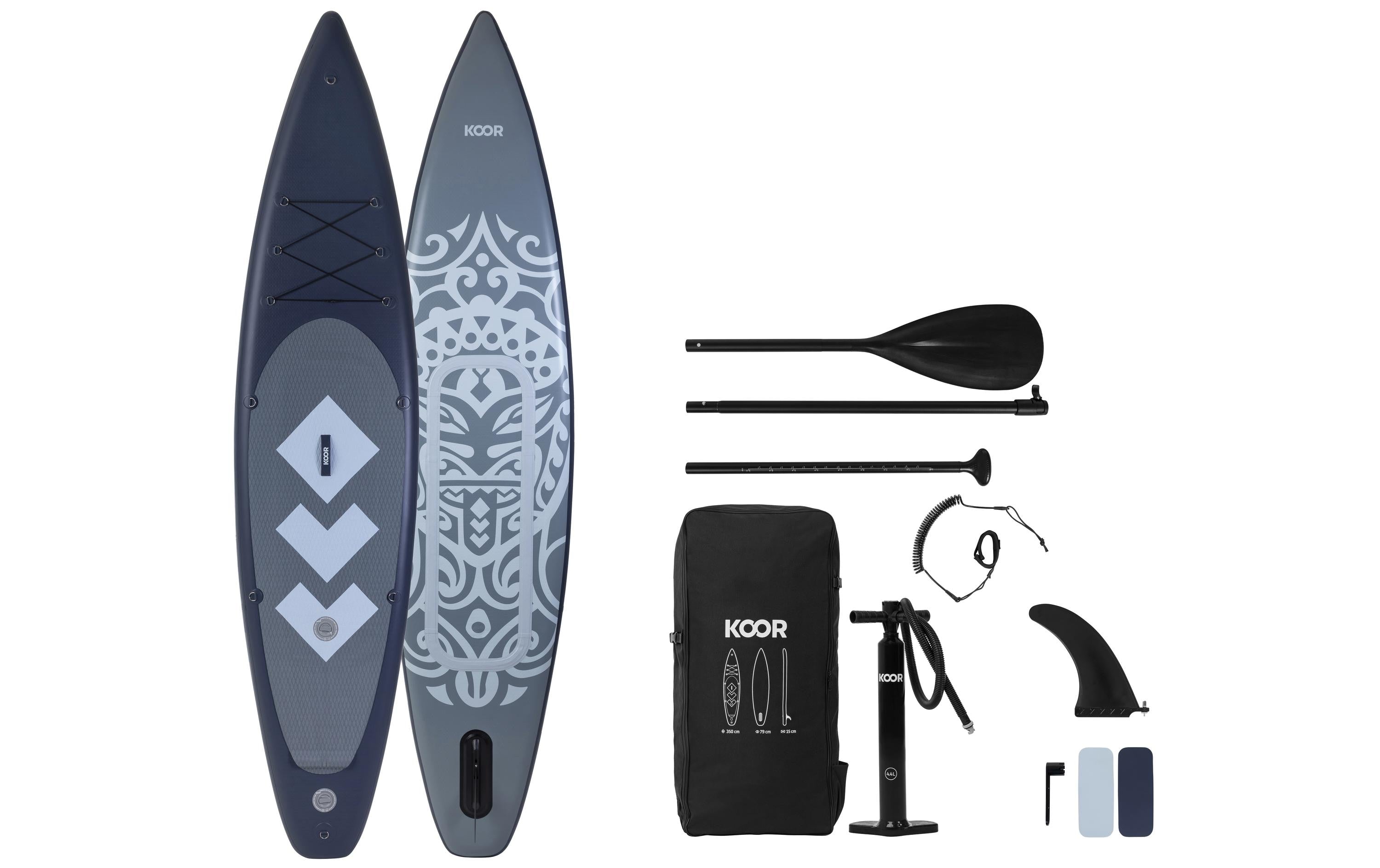 KOOR SUP Board Moolaka 116 mit Doppelkammersystem