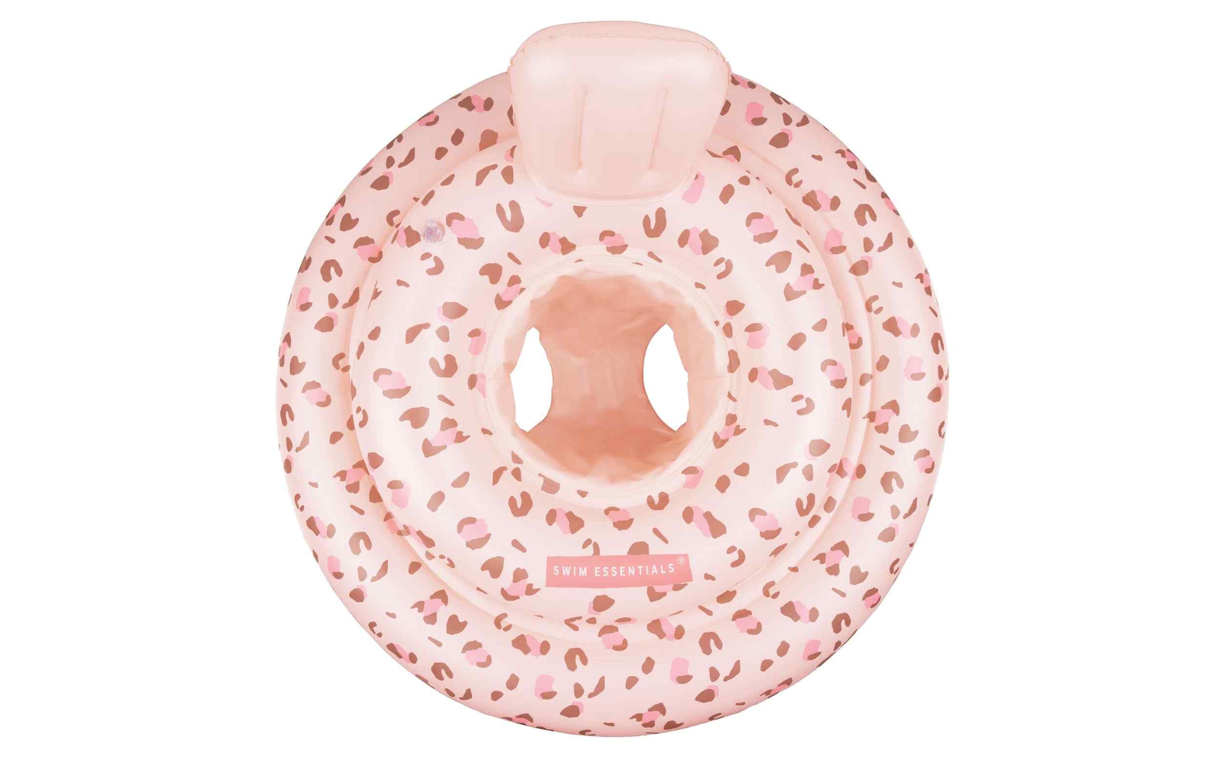 Swim Essentials Schwimmsitz 0-1 Jahre Leopard Old Pink