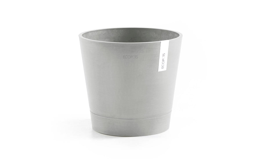Ecopots Pflanzentopf Hellgrau aus recyceltem Kunststoff 40 cm Garten & Outdoor > Pflanzen > Pflanzengefäße Ecopots