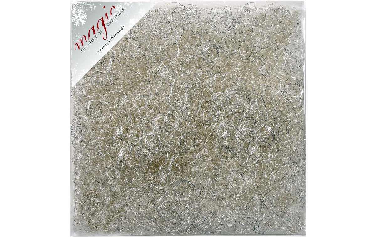 Holly & Jolly Weihnachtsdeko Engelshaar 40 g, Metall, Silber