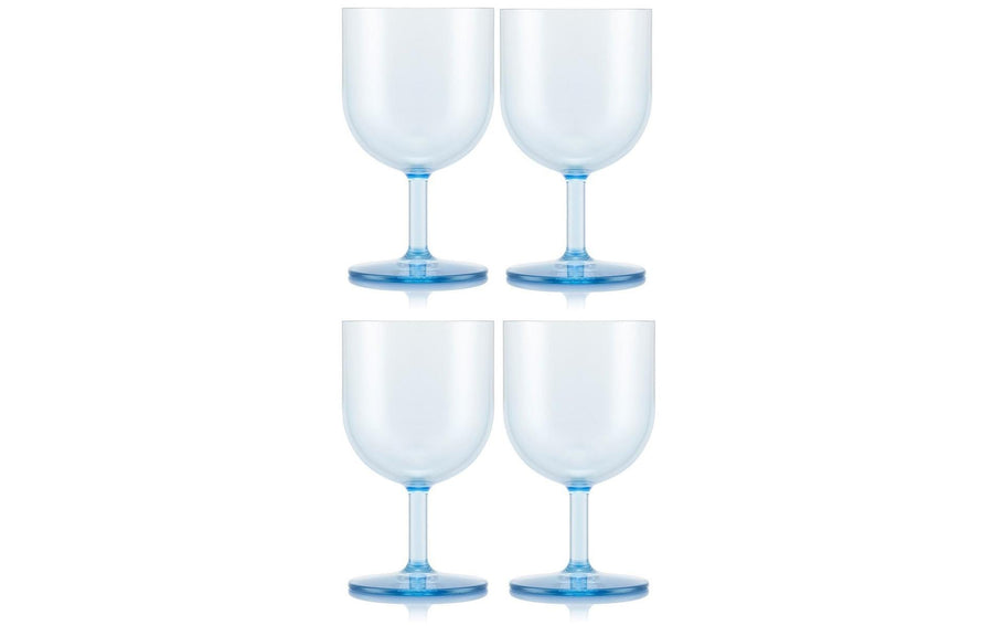 Bodum Outdoor-Weinglas Oktett 250 ml, Blau, 4 Stück