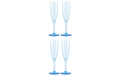 Bodum Outdoor-Champagnerglas Oktett 120 ml, Blau, 4 Stück