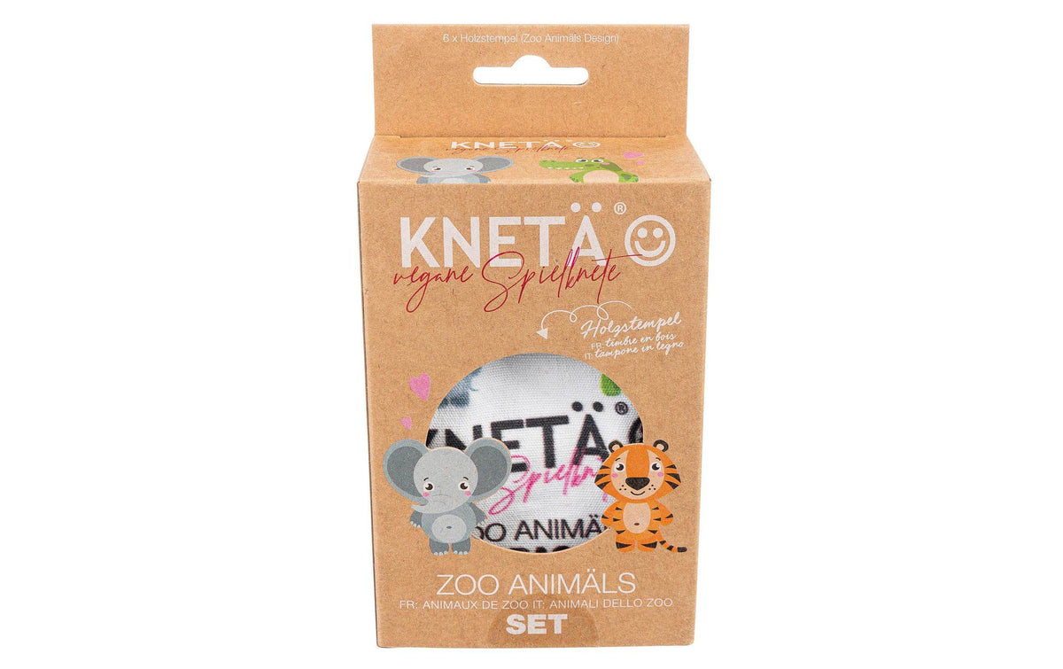 KNETÄ Holzstempel Set Zoo Animäls