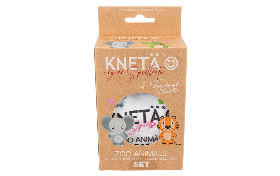 KNETÄ Holzstempel Set Zoo Animäls