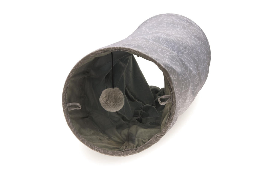 Simon's Cat Katzen-Spieltunnel 75 x 25 cm, Grau