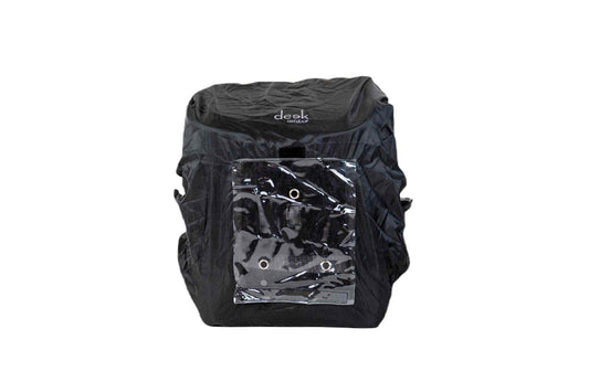 Deek Regenschutz für Hunderucksack, Schwarz