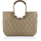 Reisenthel Einkaufskorb Loopshopper L in Taupe mit Rautensteppung