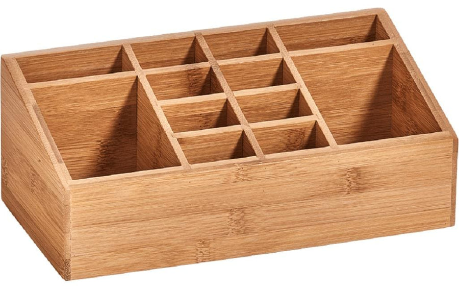 Zeller Present Bad-Utensilienhalter mit 12 Fächern Nature