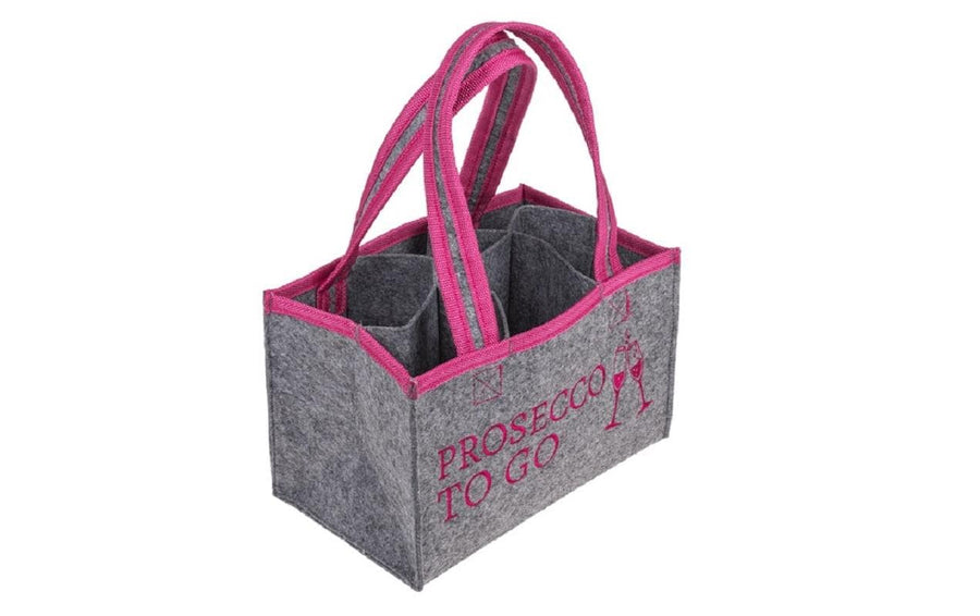 Partyartikel Partyaccessoire Tasche Prosecco to go mit 6 Fächern