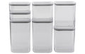FURBER, Vorratsbehälter 7 Stück, Weiss 2 x 2L, 2 x 1.5L, 1 x 1L, 2 x 470ml