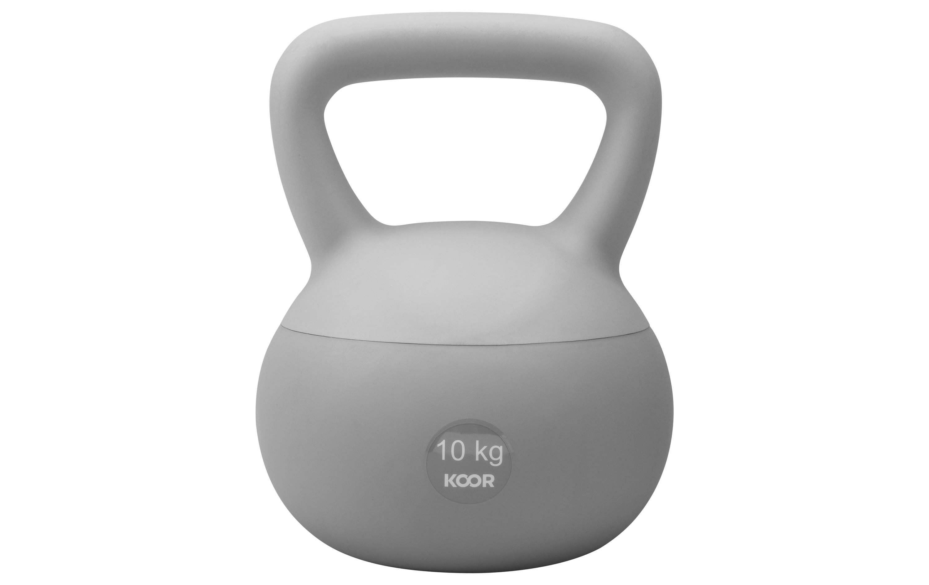 KOOR, Kettlebell Paalla Soft, 10 kg 21.5x21.5x31cm, PVC / Sand