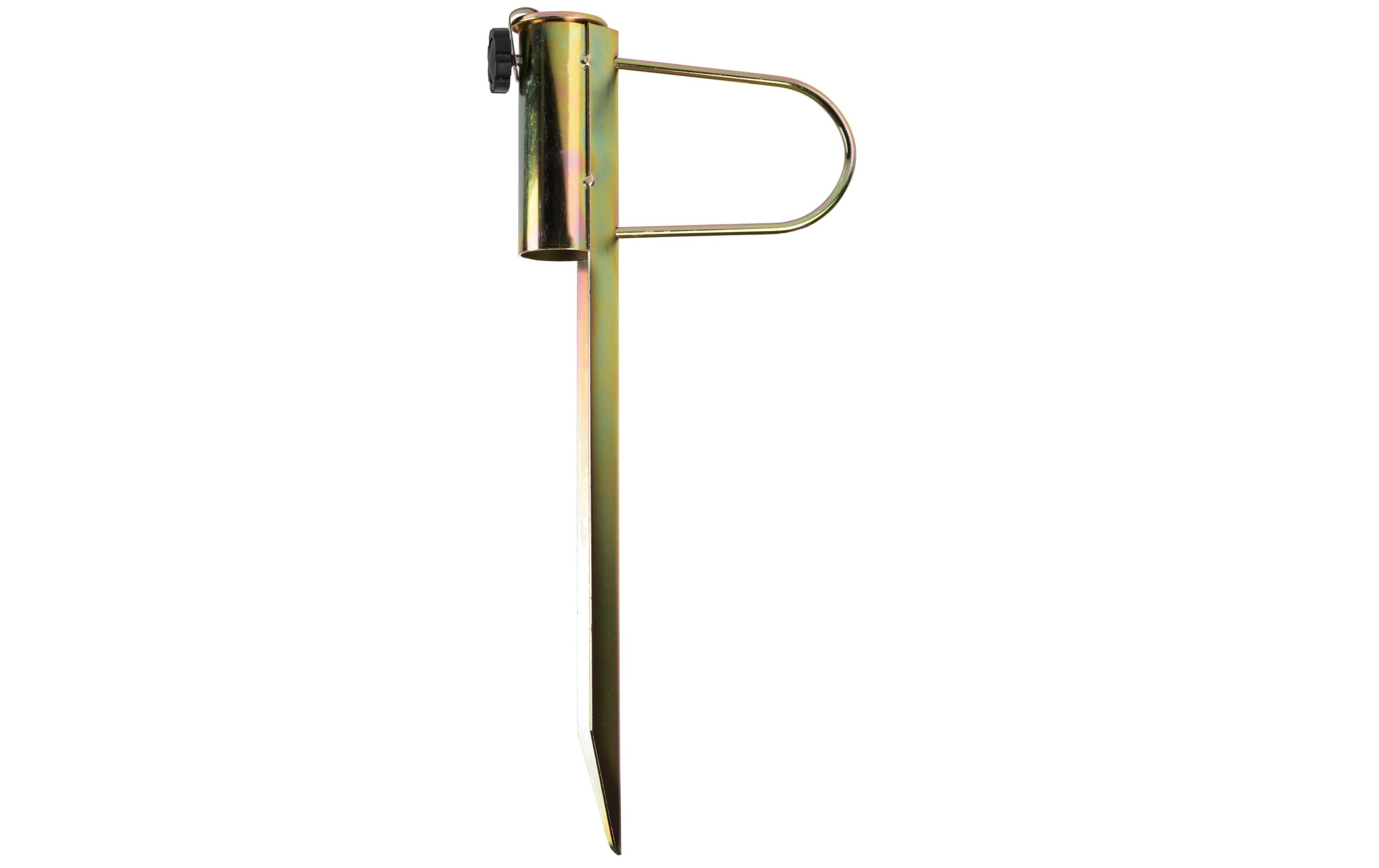 COCON Sonnenschirmständer aus recycelbaren Materialien in Grüngold, 46 cm Garteneinrichtung COCON